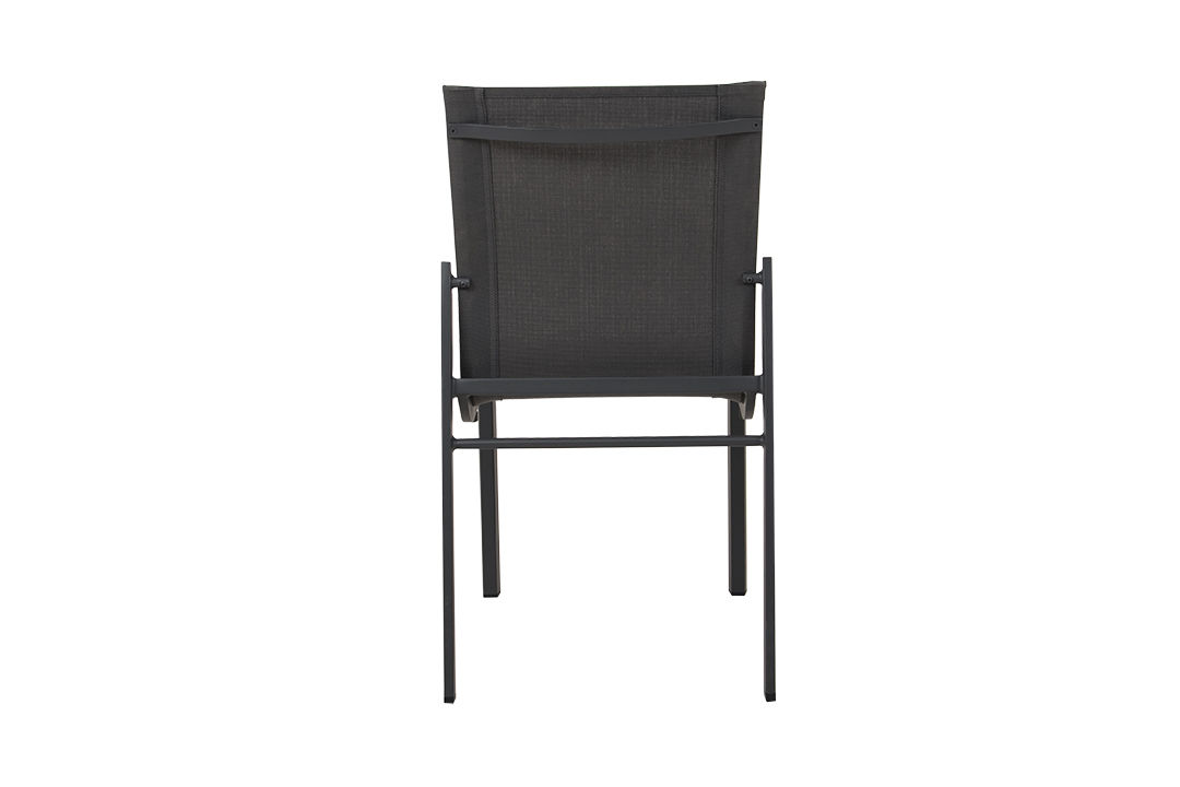 Cube Alu Stacking Side Chair, Slate